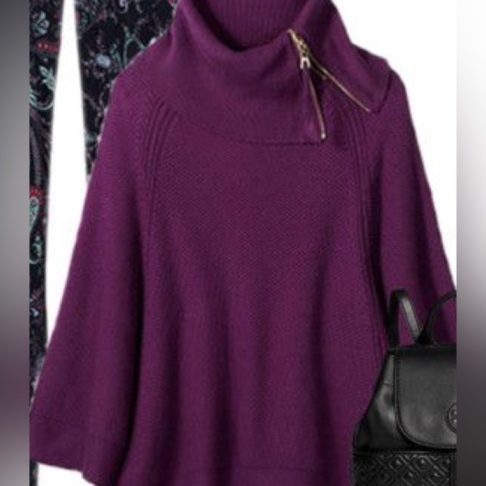 Per Se SS Penelope knitwear poncho